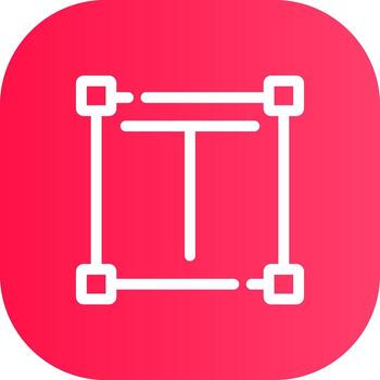 Line Round Corner Gradient vector