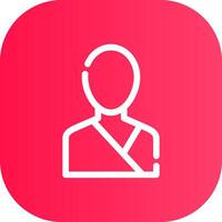 Line Round Corner Gradient vector