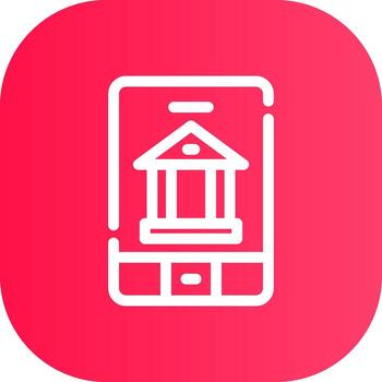 Line Round Corner Gradient vector