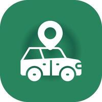 Car Location Creative Icon Design vector