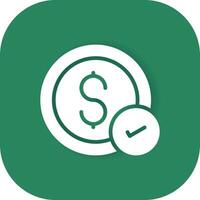 Money Check Creative Icon Design vector
