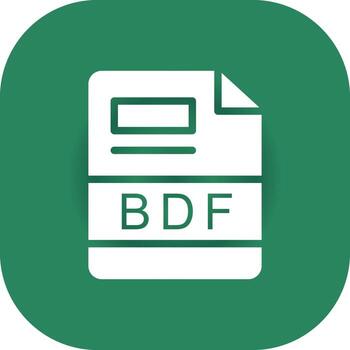 BDF Creative Icon Design vector