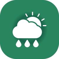 Rain Creative Icon Design vector