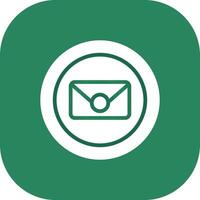 Circle Envelope Creative Icon Design vector