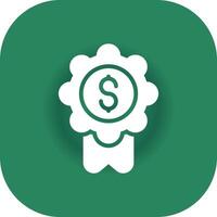 Badge-Dollar Creative Icon Design vector