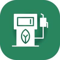 Eco petrol pump Creative Icon Design vector