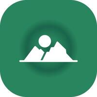 Mountains Creative Icon Design vector