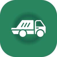 Garbage truck Creative Icon Design vector