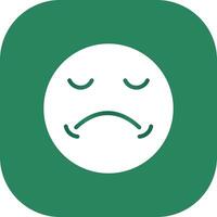 Sad Creative Icon Design vector