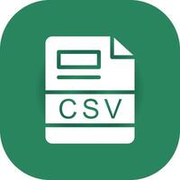 CSV Creative Icon Design vector