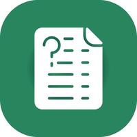 Question Creative Icon Design vector