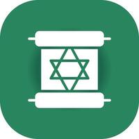 Scroll torah Creative Icon Design vector