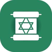 Scroll torah Creative Icon Design vector