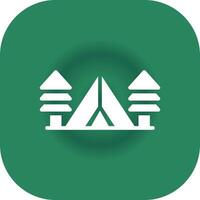 Tent Creative Icon Design vector