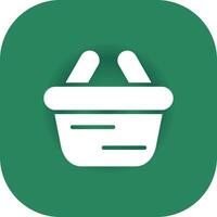 Glyph Round Corner Green Gradient vector