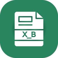 Glyph Round Corner Green Gradient vector