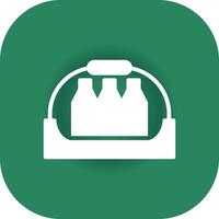 Bottle shelf Creative Icon Design vector