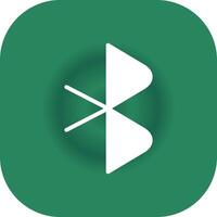 Bluetooth Creative Icon Design vector