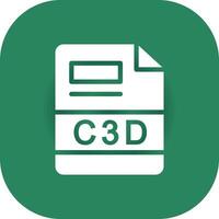 C3D Creative Icon Design vector