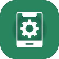 Mobile Setting Creative Icon Design vector