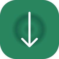 Down Arrow Creative Icon Design vector