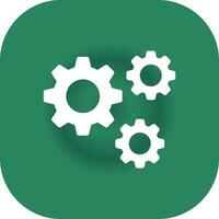 Setting Creative Icon Design vector