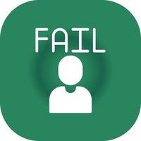 Fail Creative Icon Design vector