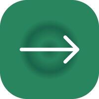 Right Arrow Creative Icon Design vector