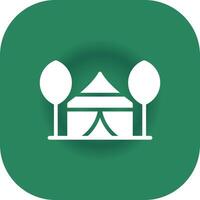 Tent Creative Icon Design vector