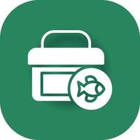 Tackle Box Creative Icon Design vector