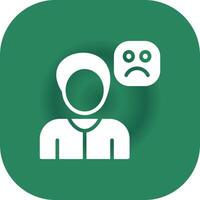 Sad Creative Icon Design vector