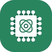 Quantum Technology Creative Icon Design vector