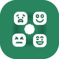 Perceiving Emotions Creative Icon Design vector