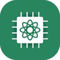 Quantum Computer Creative Icon Design vector