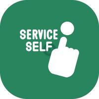 Self Service Creative Icon Design vector