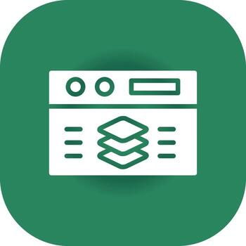 Full Stack Developer Creative Icon Design vector