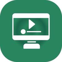 Video Player Creative Icon Design vector