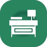 Bedside Table Creative Icon Design vector