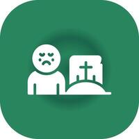 Grave Creative Icon Design vector