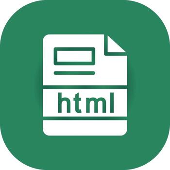 html Creative Icon Design vector