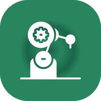 Machines Maintenance Creative Icon Design vector