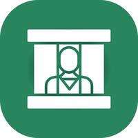 Prisoner Creative Icon Design vector