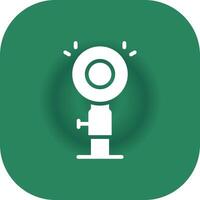 Glyph Round Corner Green Gradient vector