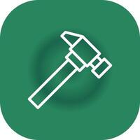 Hammer Creative Icon Design vector