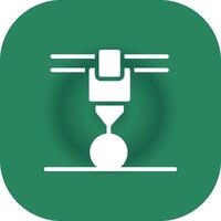 3d Printer Creative Icon Design vector