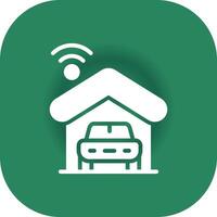 Smart Garage Creative Icon Design vector