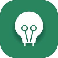 Light Bulb Creative Icon Design vector