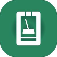 Cleaner Mobile App Creative Icon Design vector