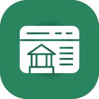 Online Banking Creative Icon Design vector