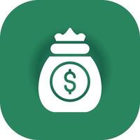 Money Bag Creative Icon Design vector